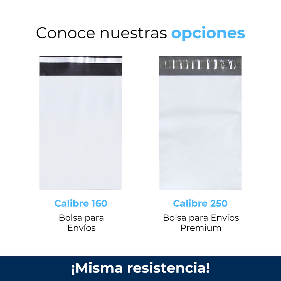 19 x 26 cm - Bolsas para Envíos Básicas | Paquete de 100 | Blanca
