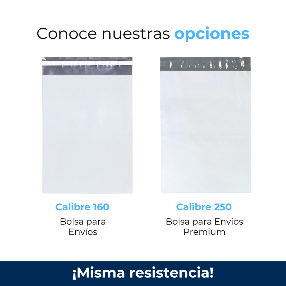 25 x 33 cm - Bolsas para Envíos Básicas | Paquete de 100 | Blanca