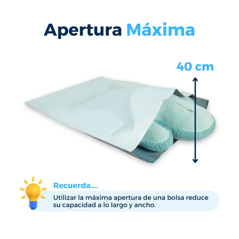 48 x 60 cm - Bolsas para Envíos Premium | Paquete de 100 | Blanca