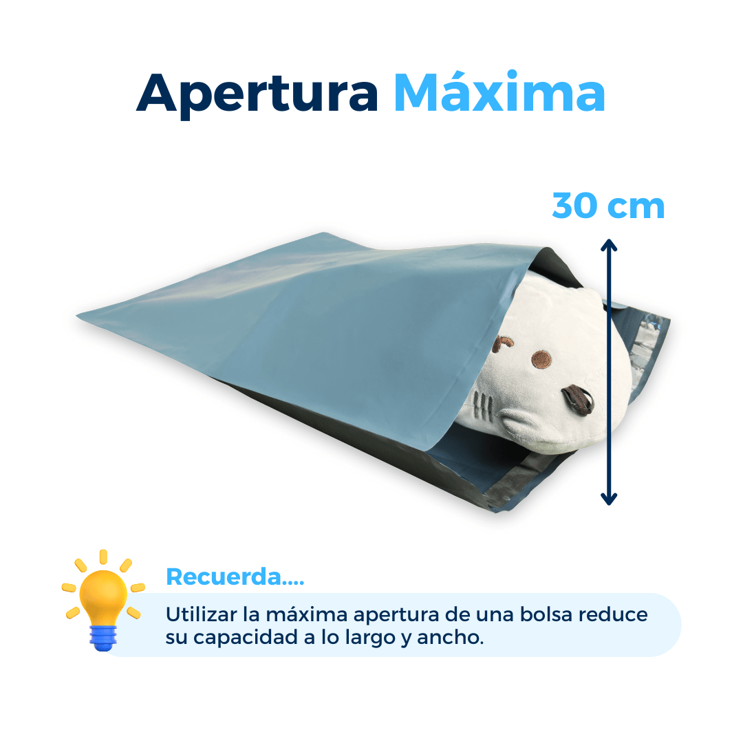 37 x 48 cm - Bolsas para Envíos Ecológicas | Paquete de 100 | Gris