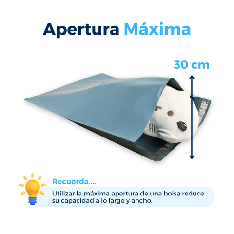 37 x 48 cm - Bolsas para Envíos Ecológicas | Paquete de 100 | Gris