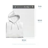 30 x 40 cm - Bolsas para Envíos Premium | Paquete de 100 | Blanca