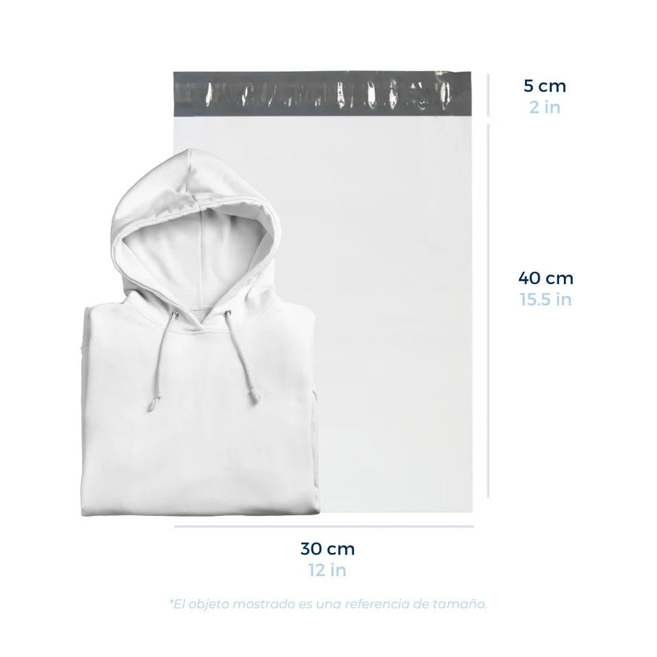 30 x 40 cm - Bolsas para Envíos Premium | Paquete de 100 | Blanca