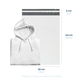 30 x 40 cm - Bolsas para Envíos Básicas | Paquete de 100 | Blanca