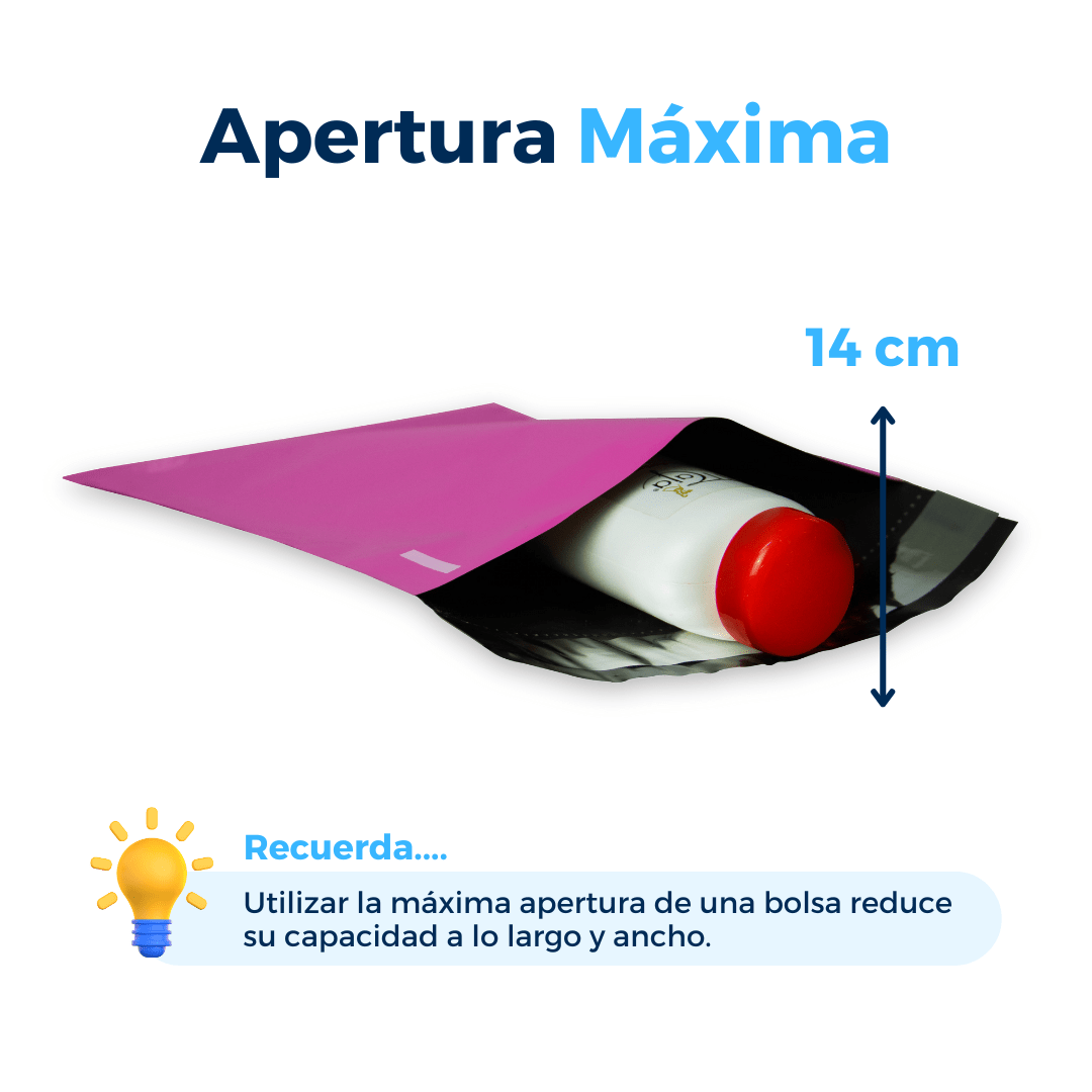 Bolsas para envíos color rosa, 19 x 26 cm. Para Paquetes.