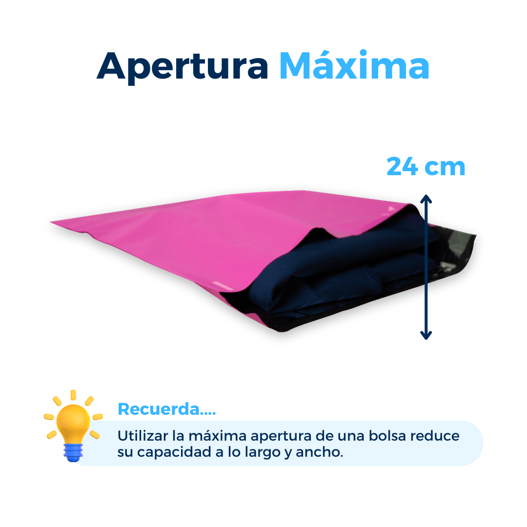 Bolsas para envíos color rosa, 30 x 40 cm. Para Paquetes.