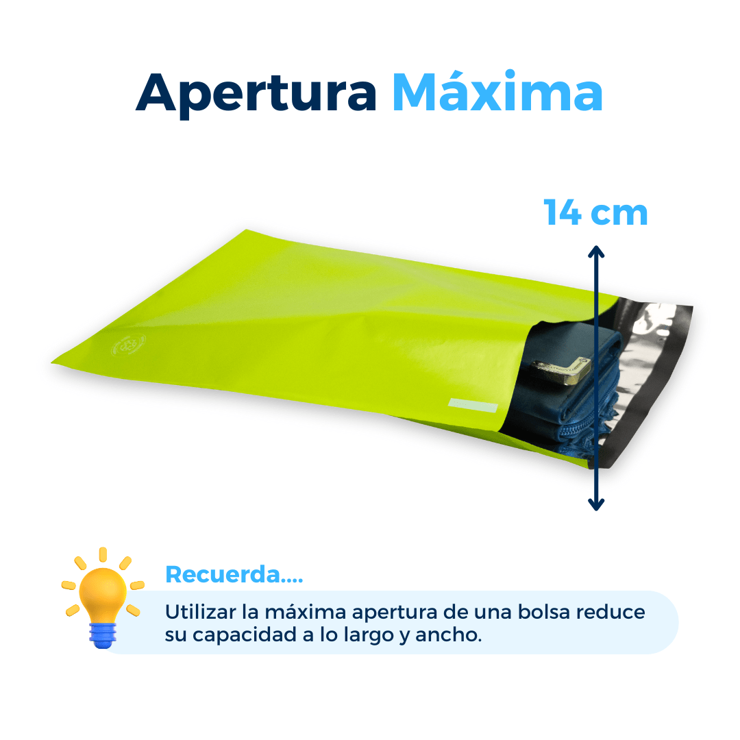 19 x 26 cm - Bolsas para Envíos Verdes | Paquete de 100 | Premium