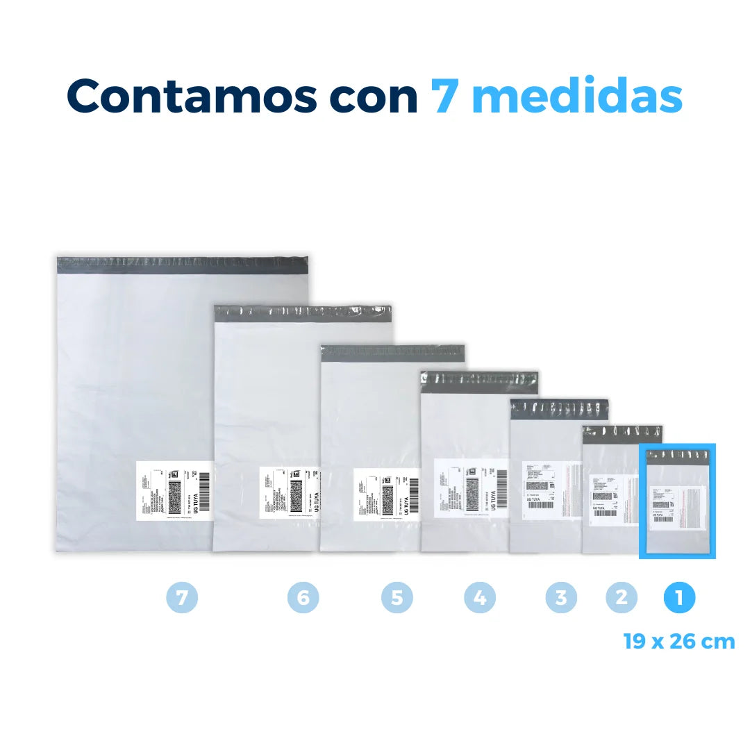 19 x 26 cm - Bolsas para Envíos con Portaguía