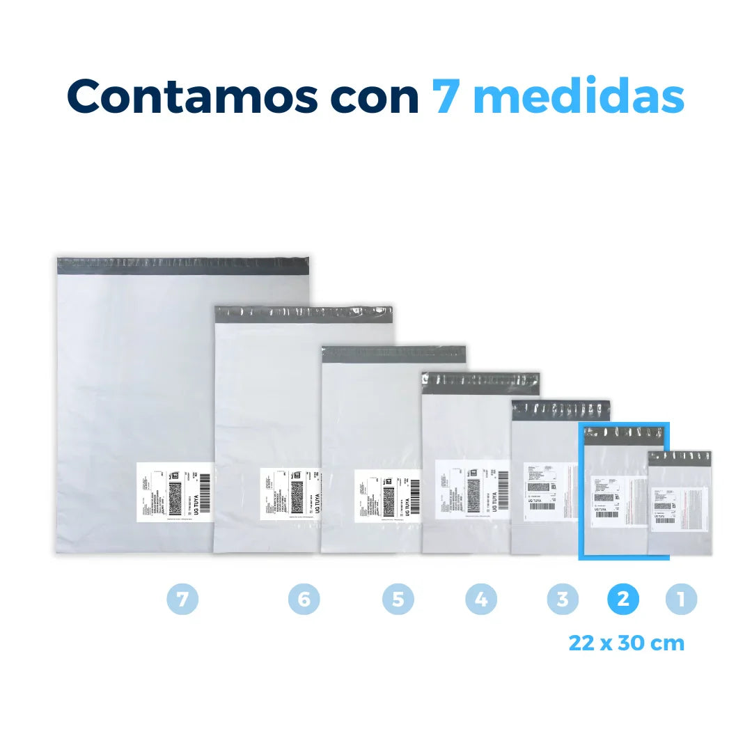 22 x 30 cm - Bolsas para Envíos con Portaguía
