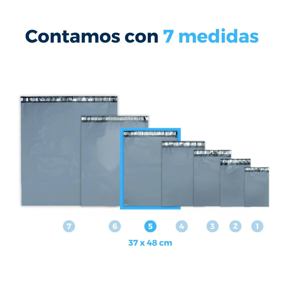 Medidas de Bolsas para Envíos Recicladas. Para Paquetes.