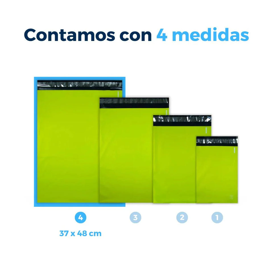 37 x 48 cm - Bolsas para Envíos Verdes | Paquete de 100 | Premium
