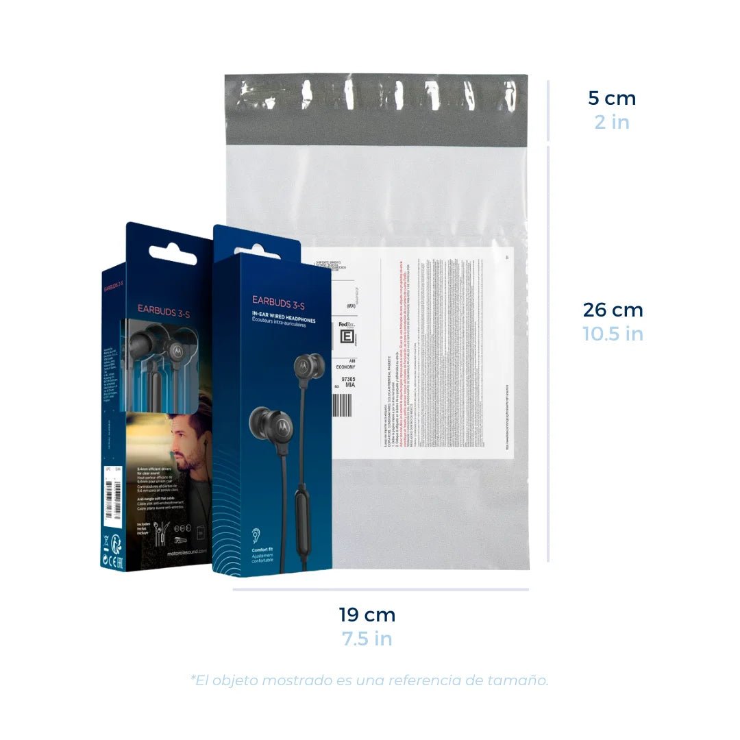 Bolsas para Envíos Premium con Portaguía 19 x 26 cm - Para Paquetes