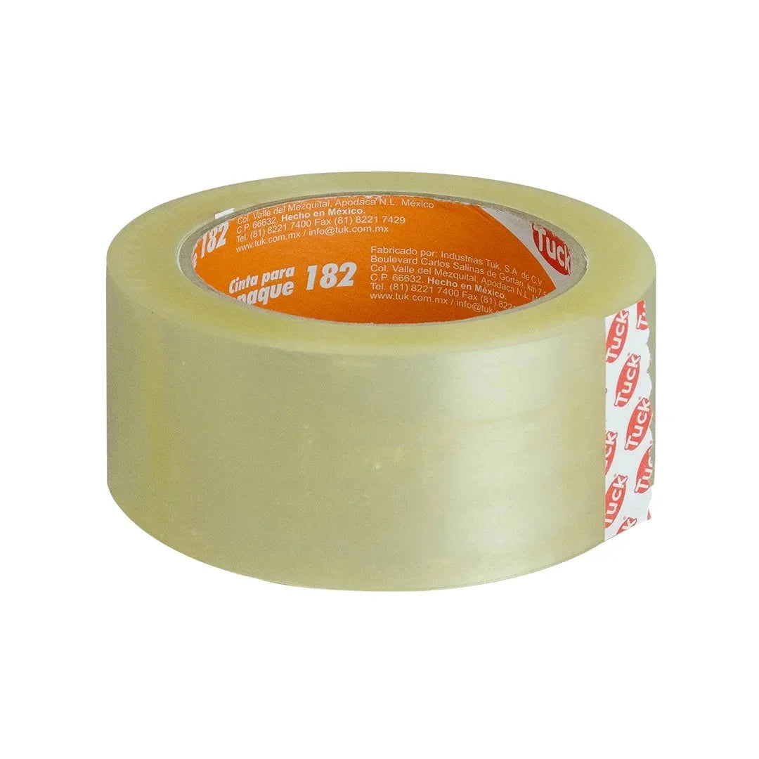 48 mm x 100 m - Cinta de Empaque Uso Comercial Transparente (Tuk 182)