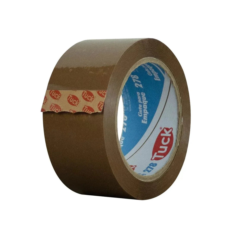 48 mm x 150 m - Cinta de Empaque 38 Micras Canela (Tuk 278)