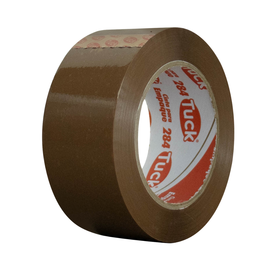 48 mm x 150 m - Cinta de Empaque 43 Micras Comercial Canela (Tuk 284)