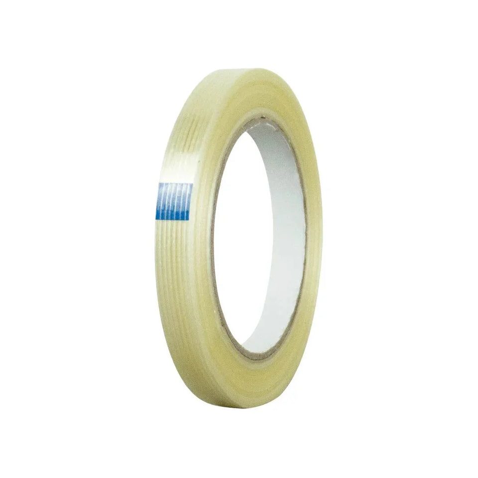 12 mm x 50 m - Cinta Flejadora Filamentada Reforzada Transparente (Tuk 196T)