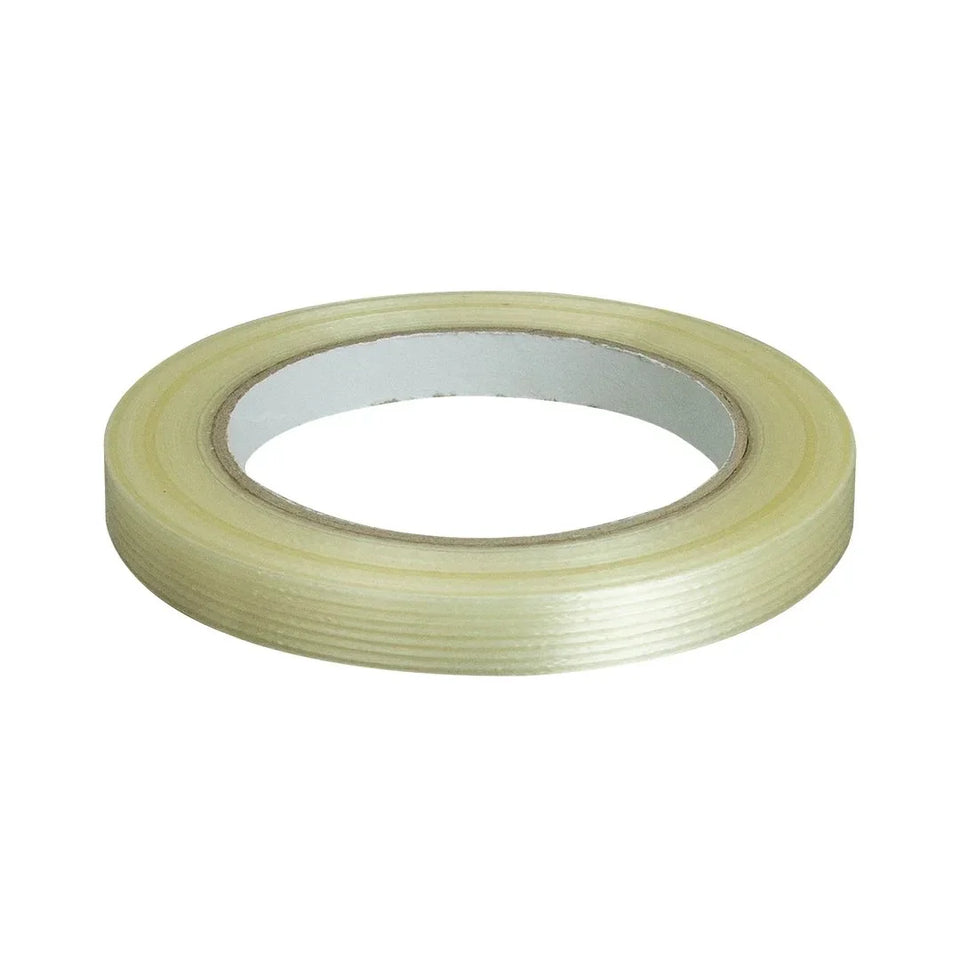 12 mm x 50 m - Cinta Flejadora Filamentada Reforzada Transparente (Tuk 196T)