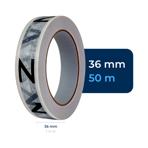 36 mm x 50 m - Cinta Adhesiva Personalizable Blanca Económica (Tipo 187)