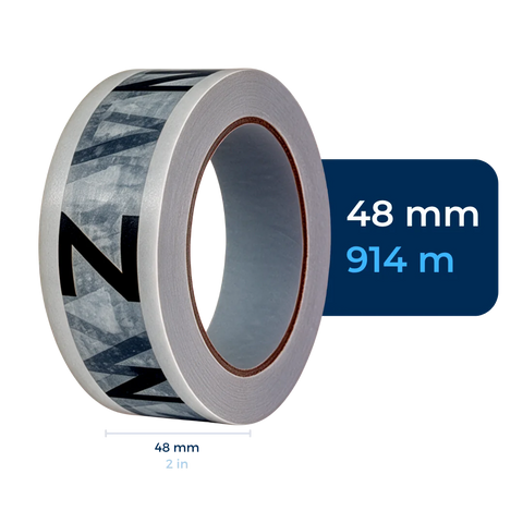 48 mm x 914 m - Cinta Adhesiva Personalizable Blanca Económica (Tipo 187)