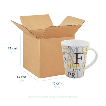 13 x 13 x 13 cm - Cajas de Cartón para Envíos | Paquete de 25 | Papel Kraft | 32 ECT | Caja Regular (CRR)