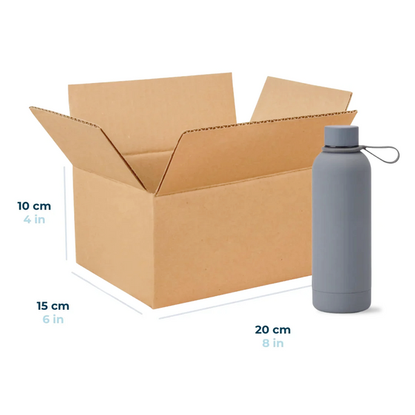 20 x 15 x 10 cm - Cajas de Cartón para Envíos | Paquete de 25 | Papel Kraft | 32 ECT | Caja Regular (CRR)