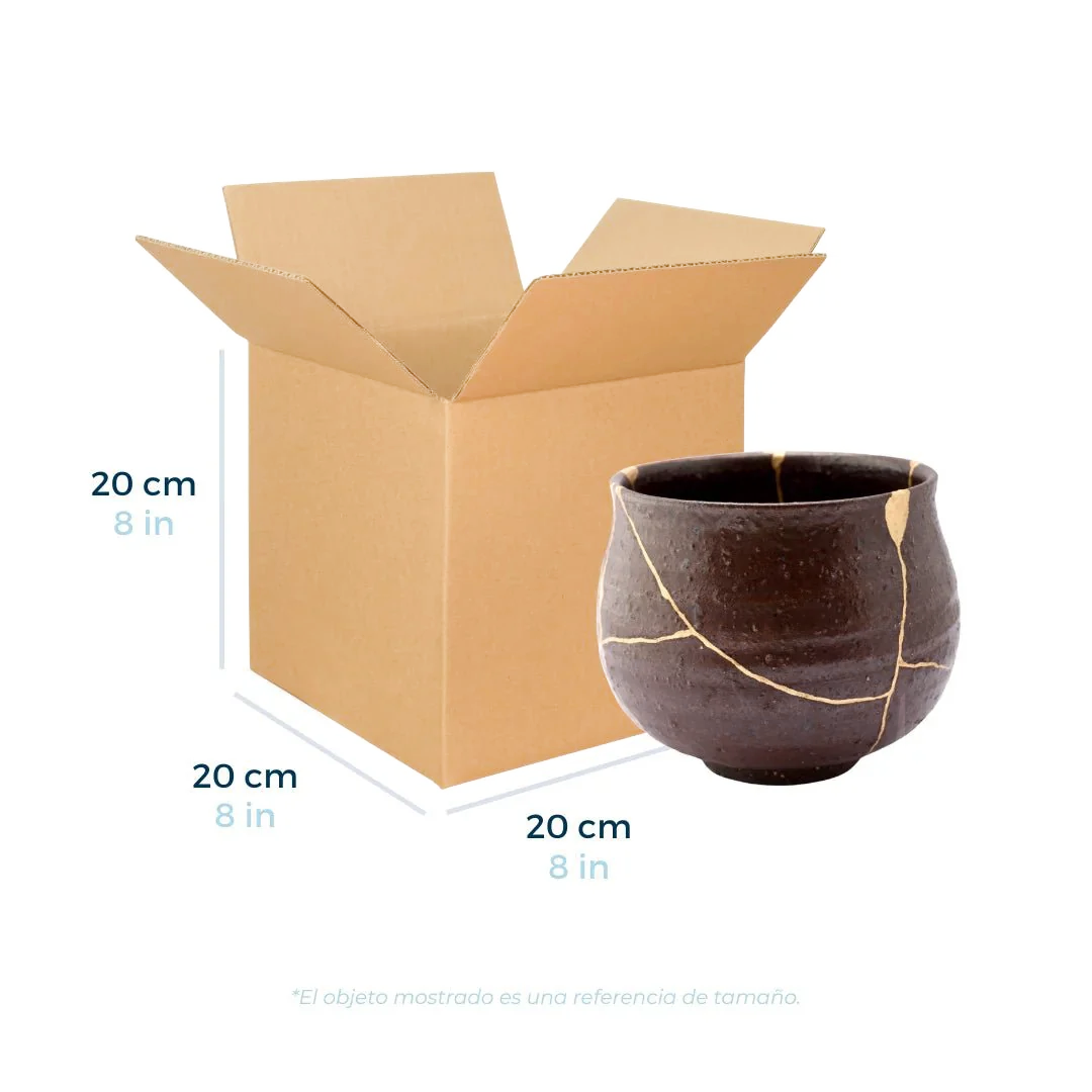 20 x 20 x 20 cm - Cajas de Cartón para Envíos | Paquete de 25 | Papel Kraft | 32 ECT | Caja Regular (CRR)