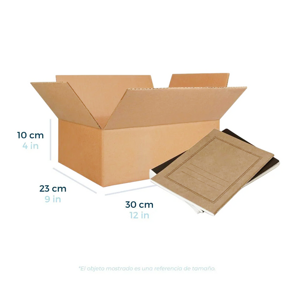 30 x 23 x 10 cm - Cajas de Cartón para Envíos | Paquete de 25 | Papel Kraft | 32 ECT | Caja Regular (CRR)