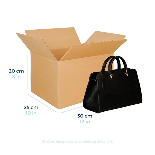30 x 25 x 20 cm - Cajas de Cartón para Envíos | Paquete de 25 | Papel Kraft | 32 ECT | Caja Regular (CRR)