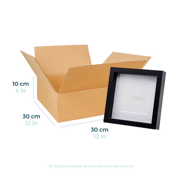 30 x 30 x 10 cm - Cajas de Cartón para Envíos | Paquete de 25 | Papel Kraft | 32 ECT | Caja Regular (CRR)