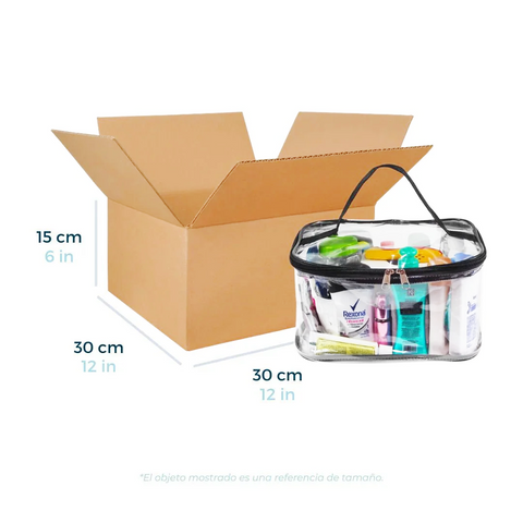 30 x 30 x 15 cm - Cajas de Cartón para Envíos | Paquete de 25 | Papel Kraft | 32 ECT | Caja Regular (CRR)
