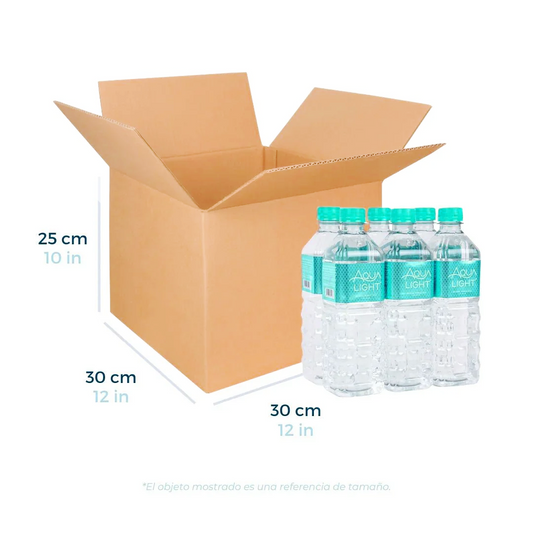 30 x 30 x 25 cm - Cajas de Cartón para Envíos | Paquete de 25 | Papel Kraft | 32 ECT | Caja Regular (CRR)