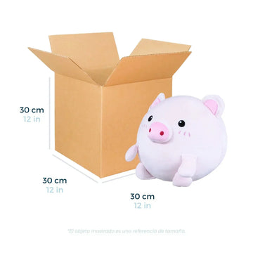 30 x 30 x 30 cm - Cajas de Cartón para Envíos | Paquete de 25 | Papel Kraft | 32 ECT | Caja Regular (CRR)