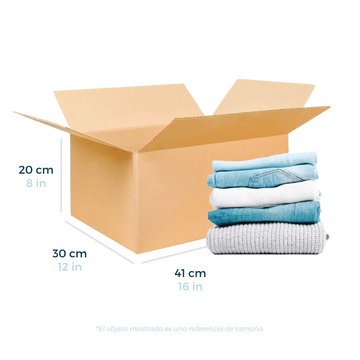 41 x 30 x 20 cm - Cajas de Cartón para Envíos | Paquete de 25 | Papel Kraft | 32 ECT | Caja Regular (CRR)