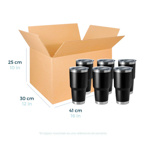 41 x 30 x 25 cm - Cajas de Cartón para Envíos | Paquete de 25 | Papel Kraft | 32 ECT | Caja Regular (CRR)
