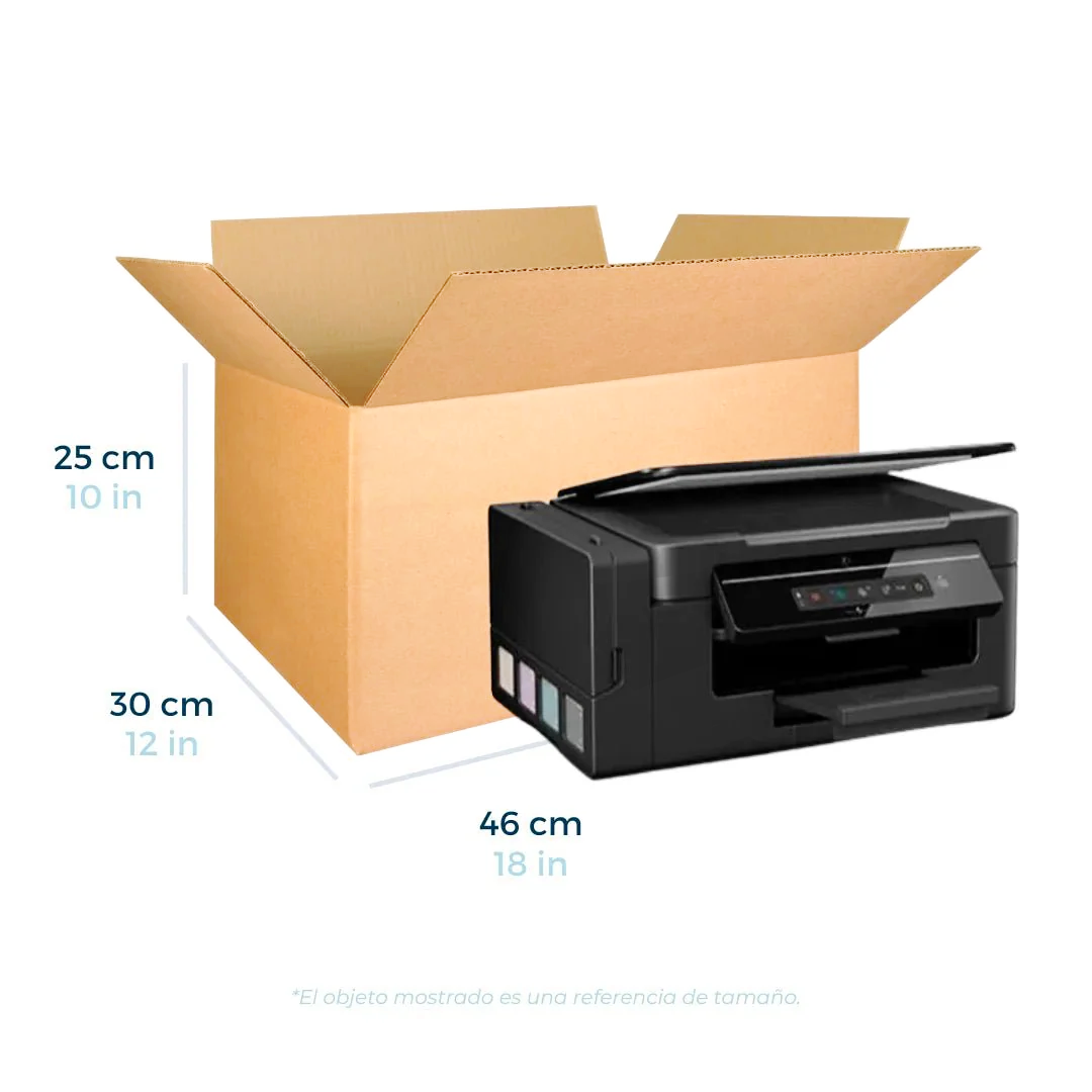 46 x 30 x 25 cm - Cajas de Cartón para Envíos | Paquete de 25 | Papel Kraft | 32 ECT | Caja Regular (CRR)