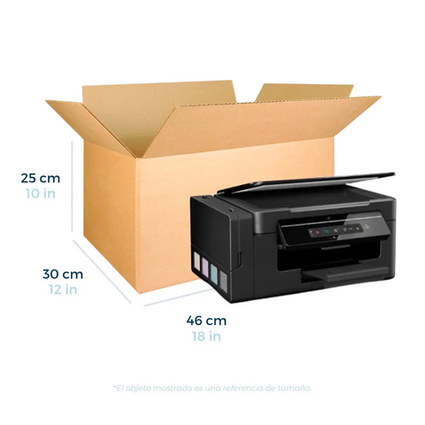 46 x 30 x 25 cm - Cajas de Cartón para Envíos | Paquete de 25 | Papel Kraft | 32 ECT | Caja Regular (CRR)