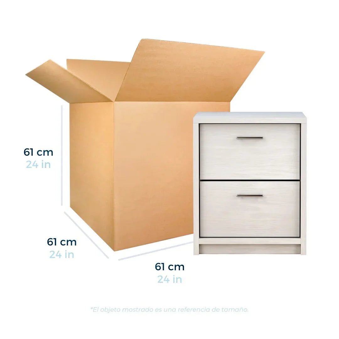 61 x 61 x 61 cm - Cajas de Cartón para Envíos | Paquete de 25 | Papel Kraft | 32 ECT | Caja Regular (CRR)