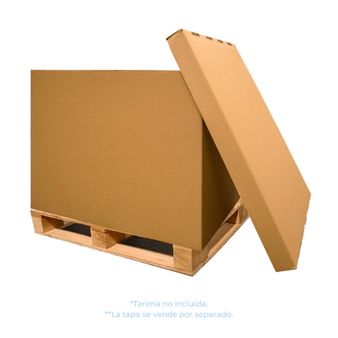 48 x 40 x 36" (121.92 x 101.6 x 91.44 cm) - Bases de Cajas Gaylord de Doble Corrugado | Papel Kraft | 48 ECT