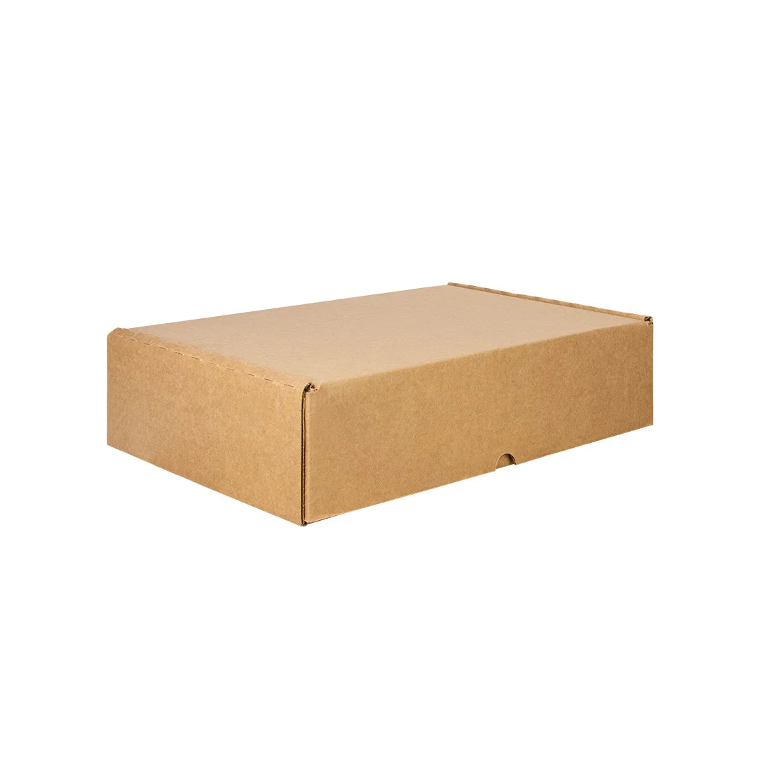 38 x 28 x 10 cm - Cajas de Cartón con Pestañas | Paquete de 25 | Papel Kraft | 32 ECT | Para Envíos con Pestañas