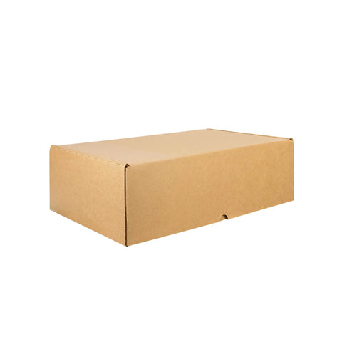 46 x 30 x 15 cm - Cajas de Cartón con Pestañas | Paquete de 25 | Papel Kraft | 32 ECT | Para Envíos con Pestañas
