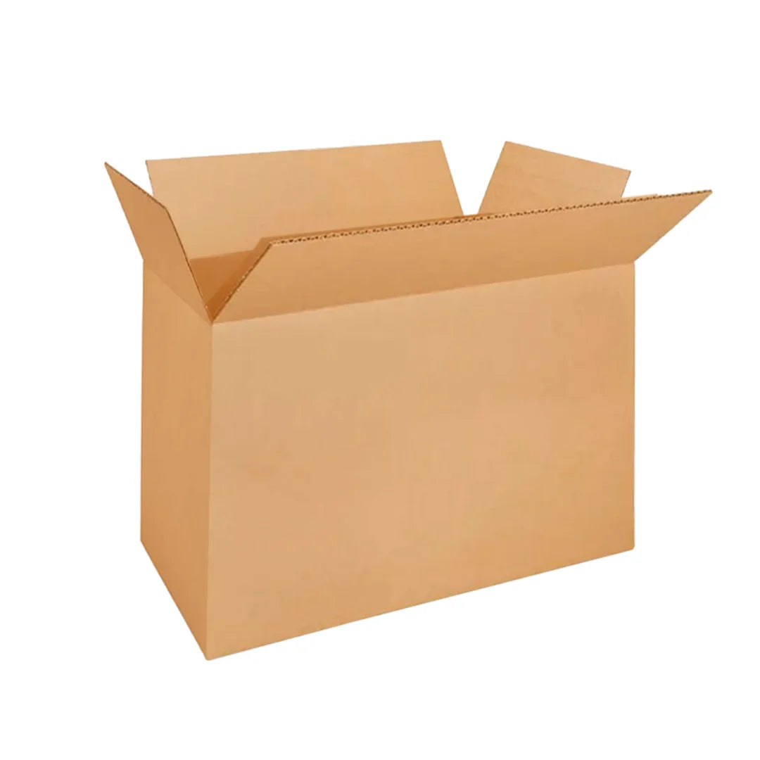 Caja de cartón para envíos kraft color café   50 x 10 x 40 cm