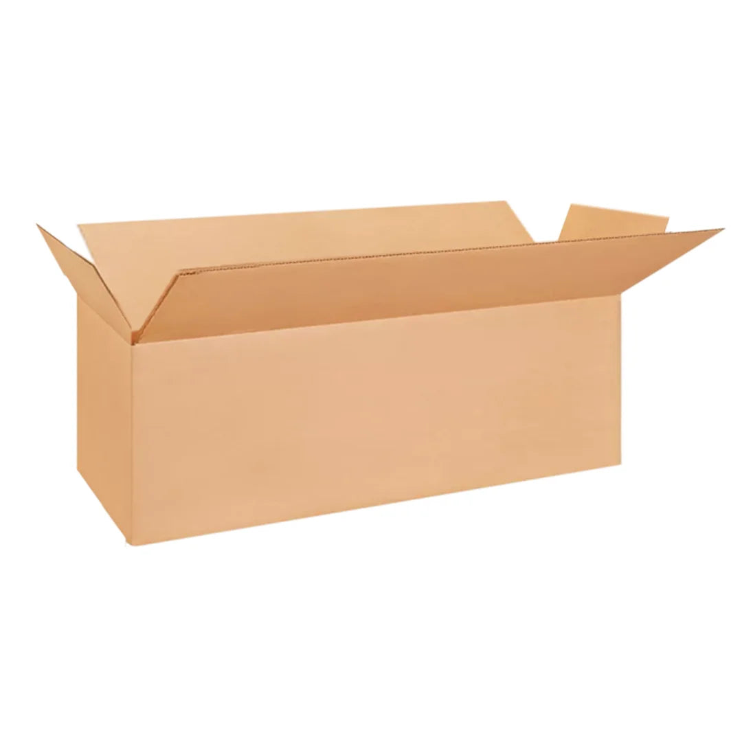 Caja de cartón para envíos kraft color café 65 x 16 x 19 cm