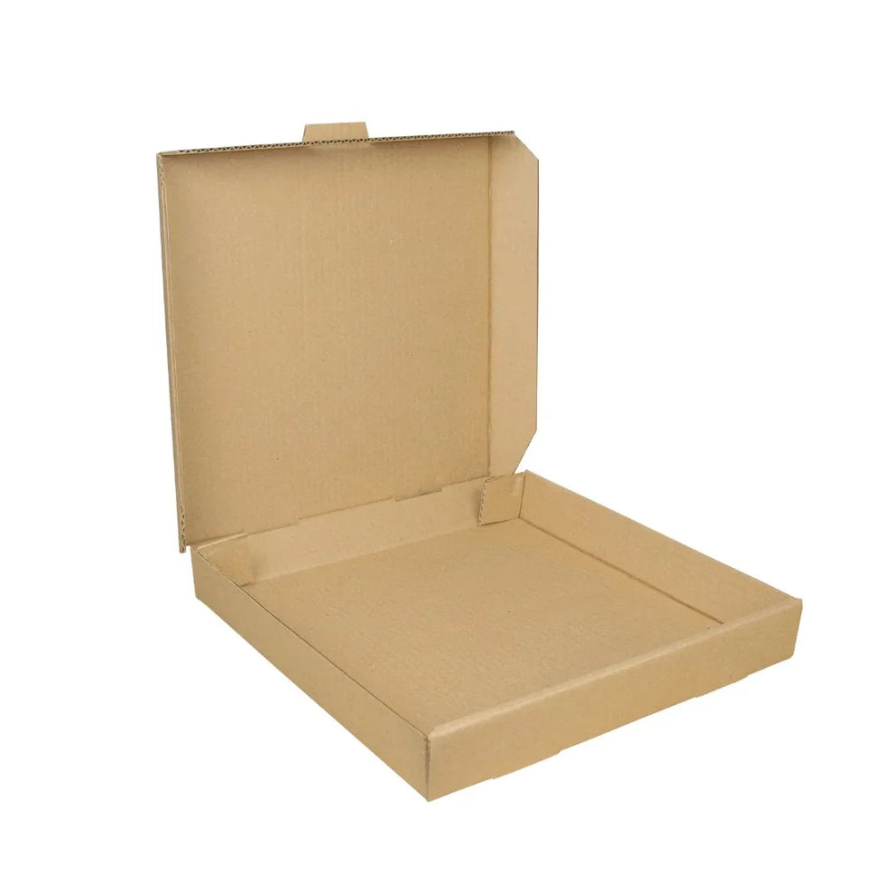 10 x 10" - Cajas para Pizza | Paquete de 25 | Papel Kraft | Ideal para Pizzas Pequeñas de Hasta 10″ (≈25,4 Cm) | 23 ECT