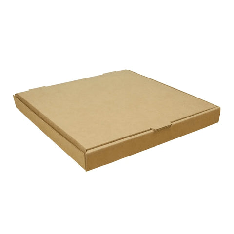 14 x 14" - Cajas para Pizza | Paquete de 25 | Papel Kraft | Ideal para Pizzas Grandes de Hasta 14″ (≈35,6 Cm) | 23 ECT