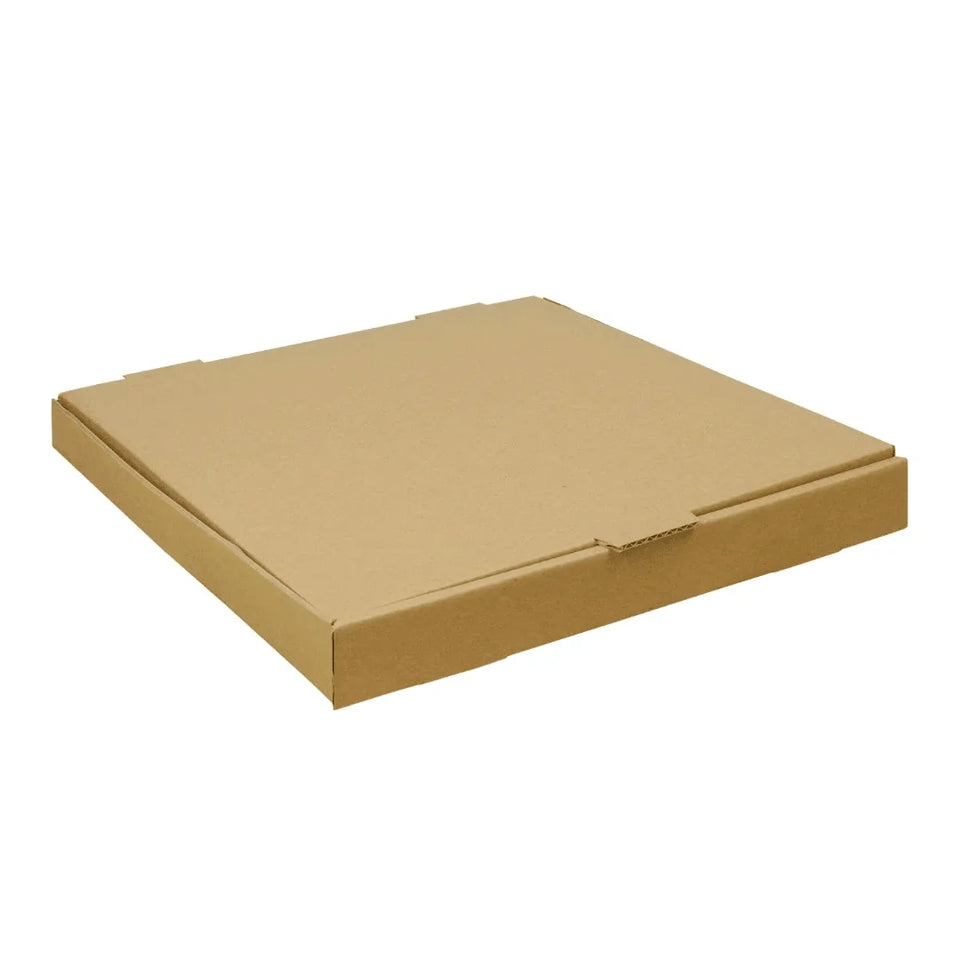 16 x 16" - Cajas para Pizza | Paquete de 25 | Papel Kraft | 23 ECT