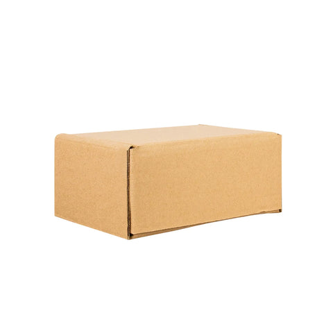 19 x 14 x 9 cm - Cajas de Cartón con Pestañas | Paquete de 25 | Papel Kraft | 32 ECT | Para Envíos con Pestañas