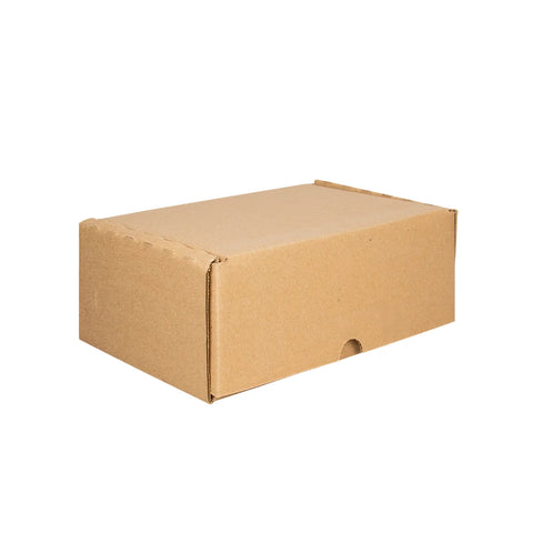 23 x 17 x 10 cm - Cajas de Cartón con Pestañas | Paquete de 25 | Papel Kraft | 32 ECT | Para Envíos con Pestañas