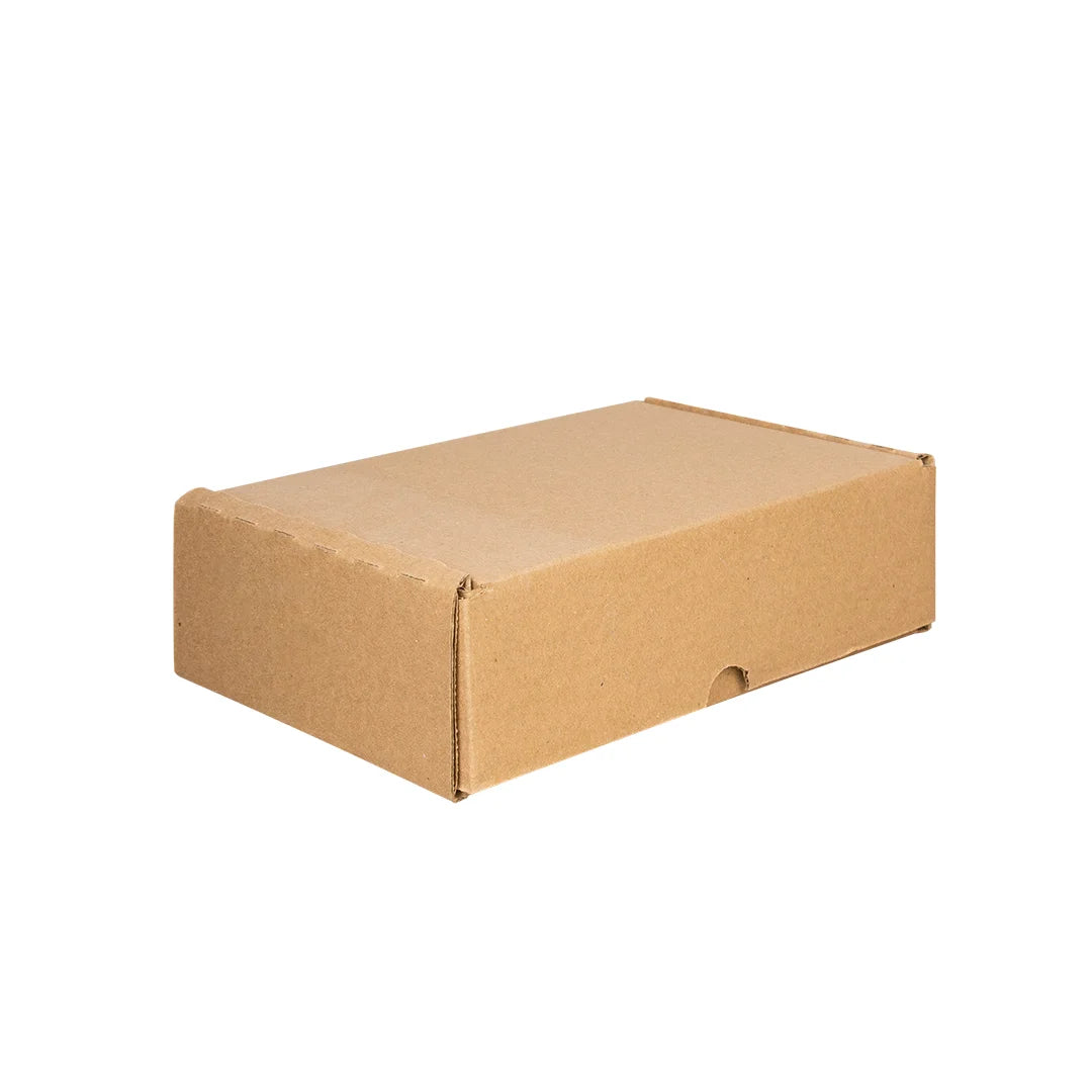 23 x 17 x 7 cm - Cajas de Cartón con Pestañas | Paquete de 25 | Papel Kraft | 32 ECT | Para Envíos con Pestañas