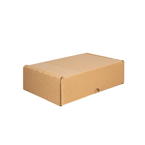 23 x 17 x 7 cm - Cajas de Cartón con Pestañas | Paquete de 25 | Papel Kraft | 32 ECT | Para Envíos con Pestañas