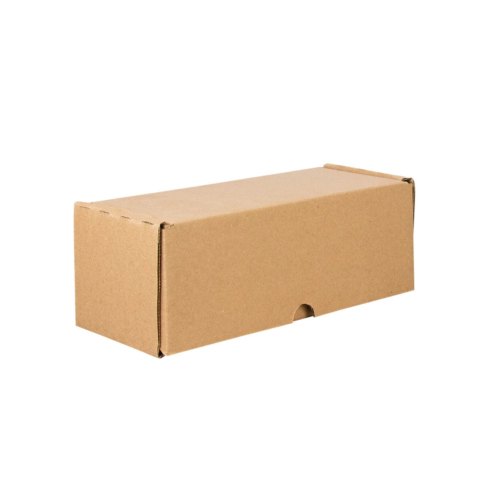 25 x 10 x 10 cm - Cajas de Cartón con Pestañas | Paquete de 25 | Papel Kraft | 32 ECT | Para Envíos con Pestañas